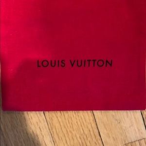Louis Vuitton Bags - Red Louis Vuitton shoe dust bag Louis Vuitton Bags - Red Louis Vuitton shoe dust bag